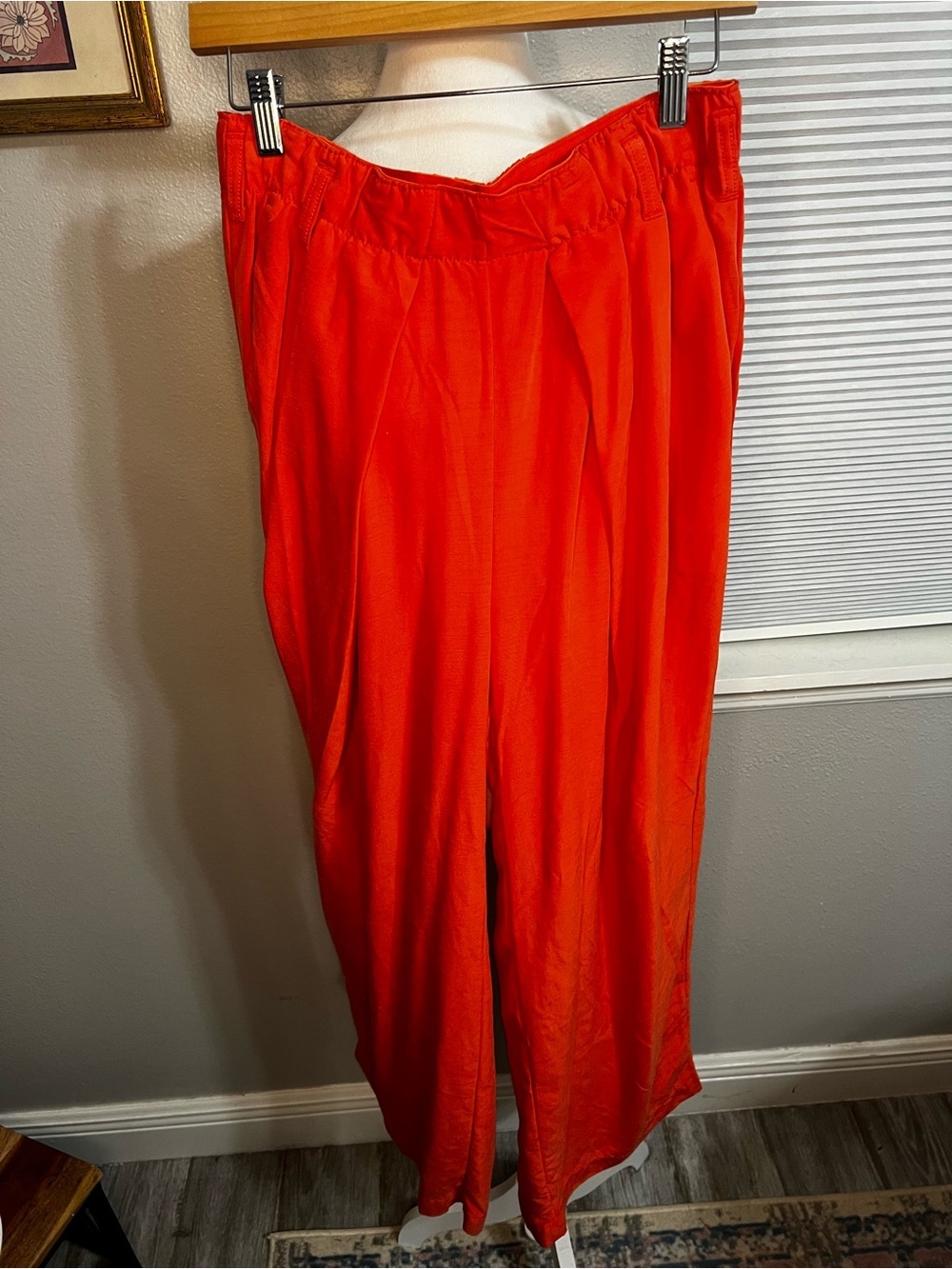 Free People Nothin to Say pleated trouser rare small orange pockets - Picture 6 of 13